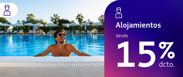 Reserva tu alojamiento en el único lugar donde sumas Millas LATAM Pass para seguir viajando. ✨